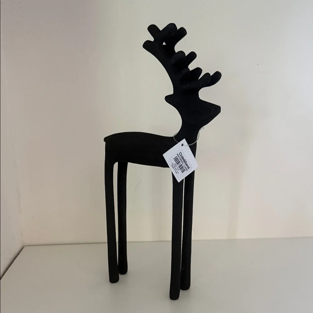 Crate&Barrel zinc black Reindeer 10.5”